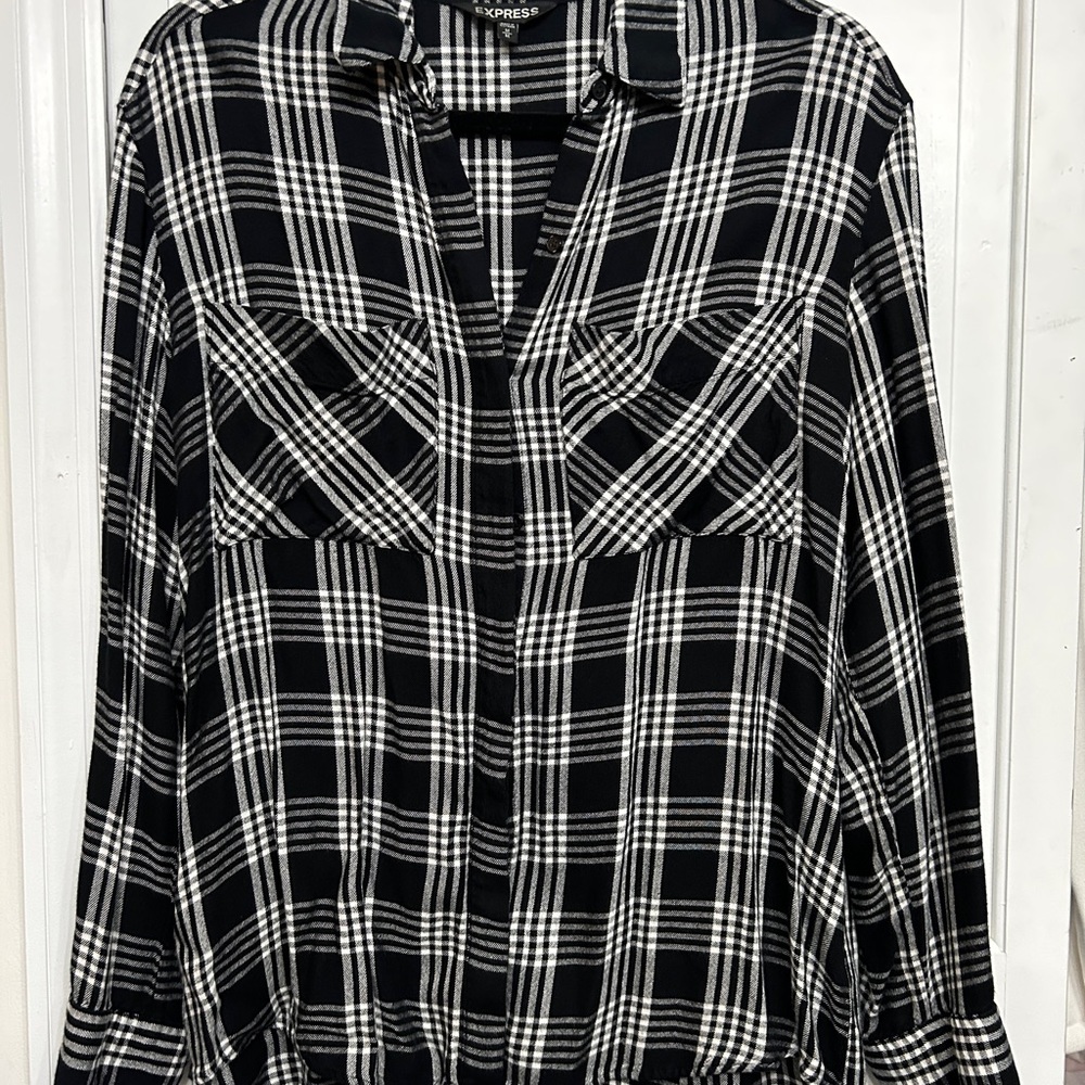Express Plaid button down